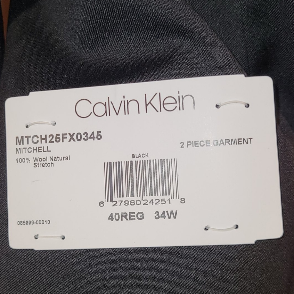 Calvin Klein wool blazer stretch black - Picture 3 of 12